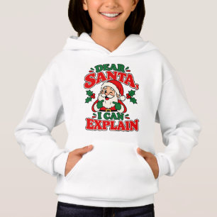 Camiseta Querido Papai Noel, Posso Explicar Blusão Infantil