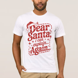 Camiseta Querido Papai Noel, Posso Explicar… Mais Humor de