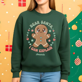 Camiseta Querido Papai Noel, Posso Explicar Natal Divertido