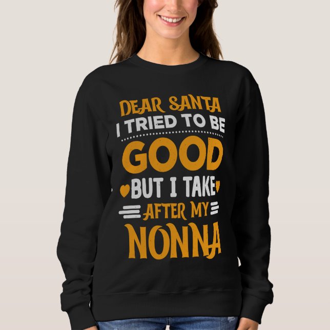 Camiseta Querido Papai Noel, tentei ser bom, mas eu pego de (Frente)