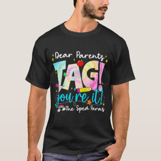 Camiseta Queridos Pais Tag Amor Sped para Último Dia de Esc