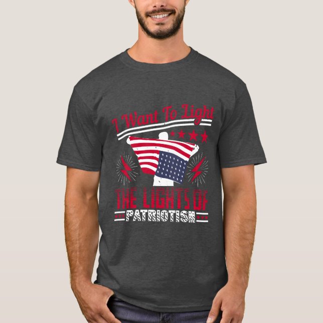 Camiseta Quero acender a chama do patriotismo (Frente)