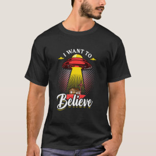 Camiseta Quero Acreditar Em Inteligência Extraterrestre