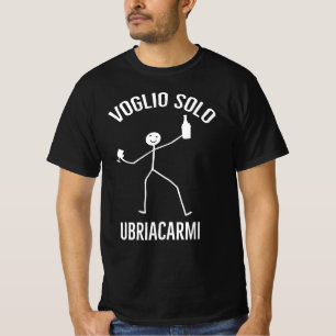 Camiseta quero apenas me EMBEBEDAR l Irónico para Festas,