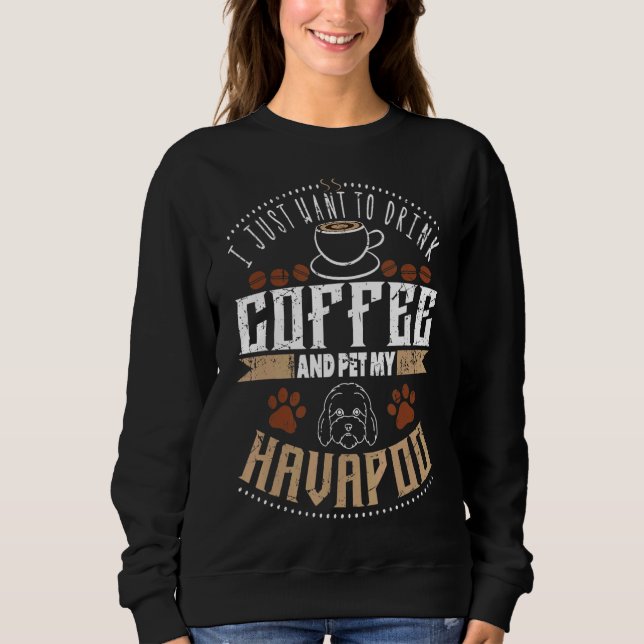 Camiseta Quero Beber Café Pet My Havapoo Ou Havapoo (Frente)