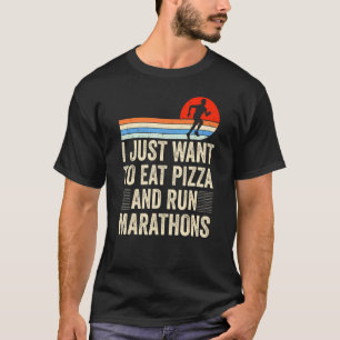 Camiseta Quero Comer Pizza E Correr Maratonas Pizza Marat
