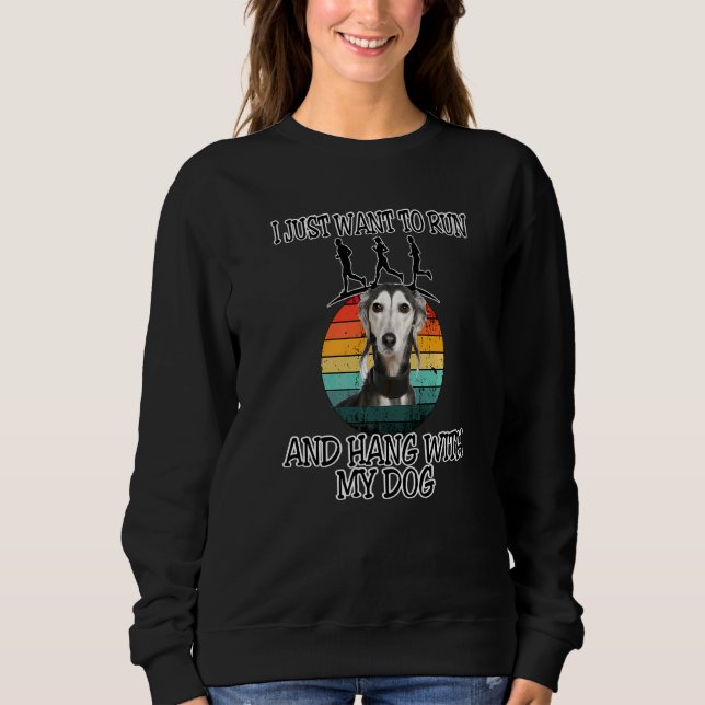Camiseta Quero Correr E Seguir O Saluki (Frente)