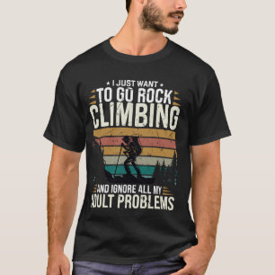 Camiseta Quero Ir Escalar E Ignorar Todo Meu Adulto P