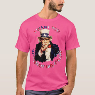 Camiseta Quero Que Celebre Como O Seu 1776
