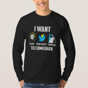 Camiseta Quero Que Jesus Seja Tweets De Gás Barato Para Vol