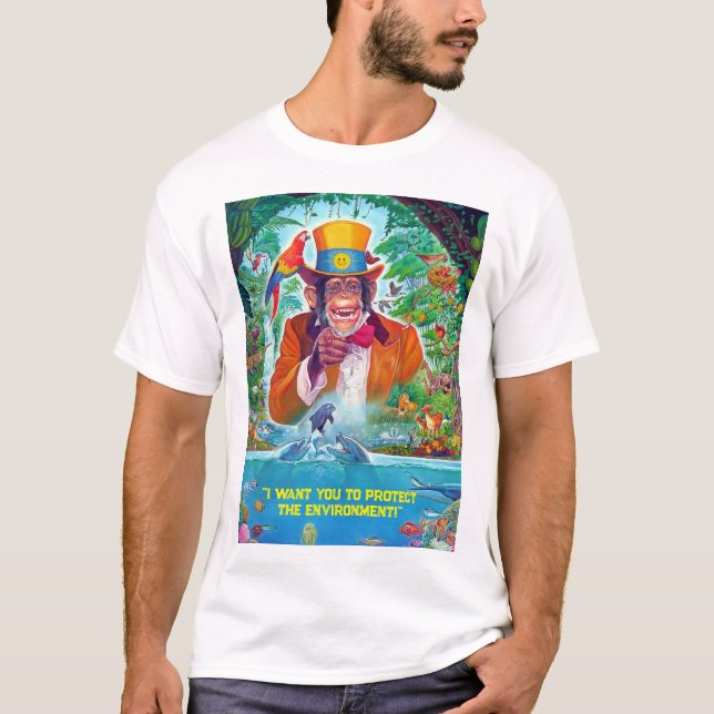 Camiseta Quero que você personalize o Modelo de Ambiente de (Frente)