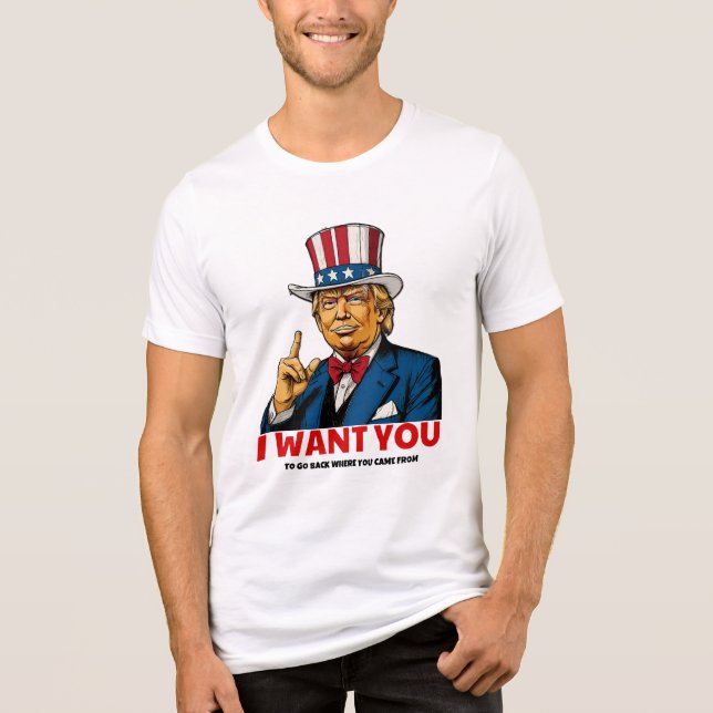 CAMISETA QUERO QUE VOCÊ VOLTE DE ONDE VEIO (Frente)