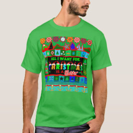 Camiseta Quero um barco para o Natal