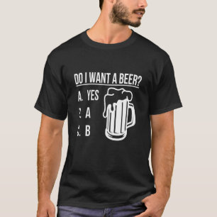 Camiseta Quero uma cerveja de Rua de Shamrock Verde do Patr