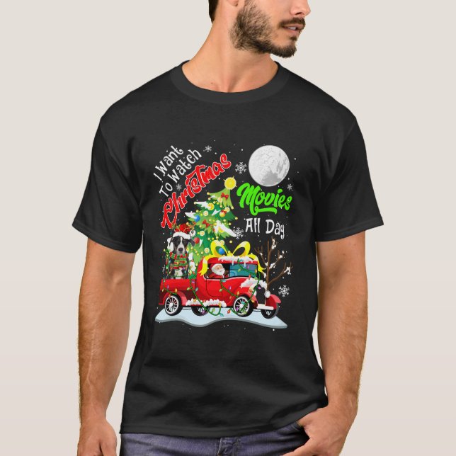 Camiseta Quero Ver Papais noeis De Filmes Do Xmas Appenzell (Frente)