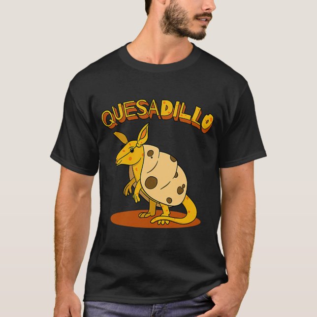 Camiseta Quesadilla Pun Cute Armadillo (Frente)