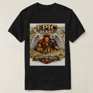 Camiseta Quest Master: A Jornada Épica do Mapa do Anjo Diab
