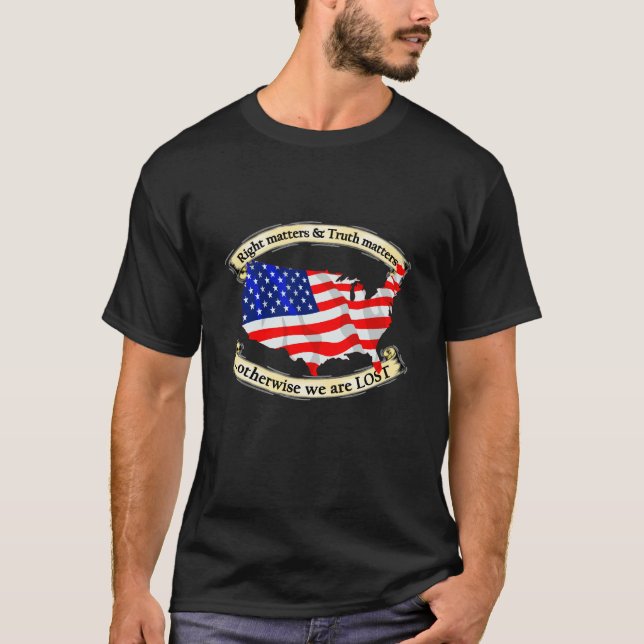 Camiseta Questões corretas e questões da verdade (Frente)