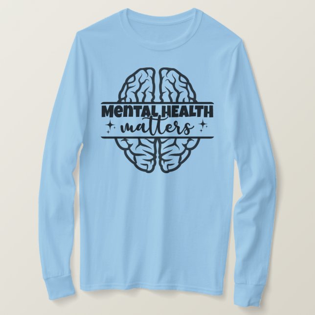 Camiseta Questões de saúde mental (Frente do Design)