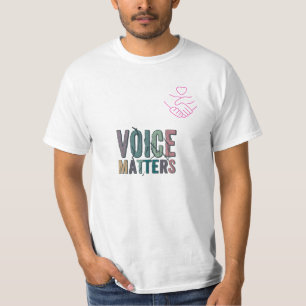 Camiseta Questões de voz