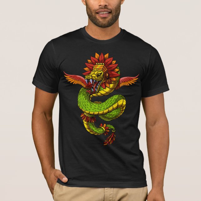 Camiseta Quetzalcoatl Aztec Deus (Frente)