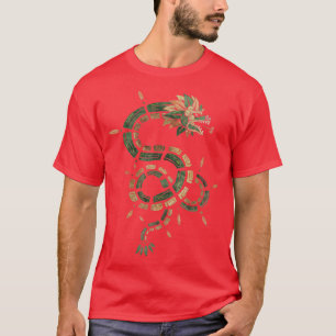 Camiseta Quetzalcoatl Aztec Serpente Mayan Inca Feathered