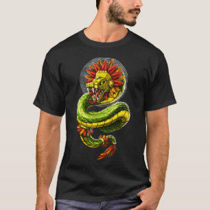 Camiseta Quetzalcoatl Deus Serpente Asteca