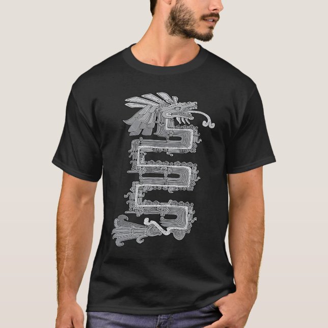 Camiseta Quetzalcoatl Feathered Serpent version A (Frente)