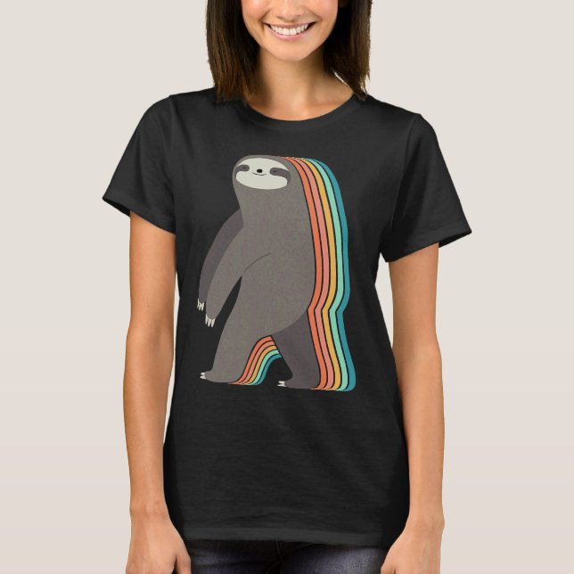 Camiseta Quic Sleepwalker Sloth Nap Sloth Lazy (Frente)
