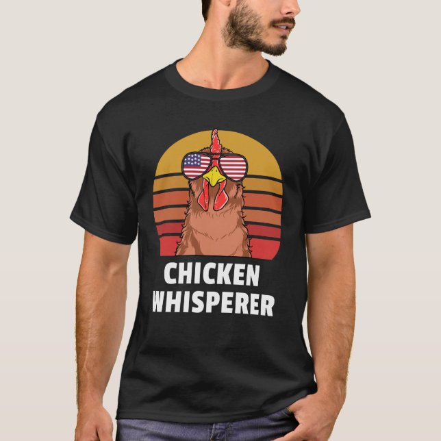 Camiseta Quicken Whisperer Backyard Farmer de frango (Frente)