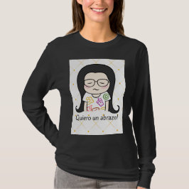Camiseta Quiero un abrazo, menina