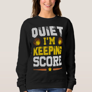 Camiseta Quiet I'm Keeping Score Softball Scorekeeper 1