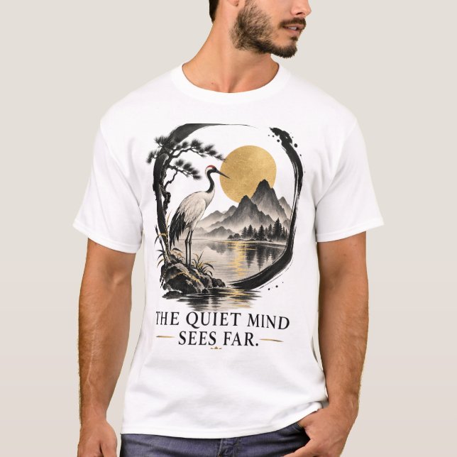 Camiseta Quiet Mind Sees Far Dhammapada (Frente)