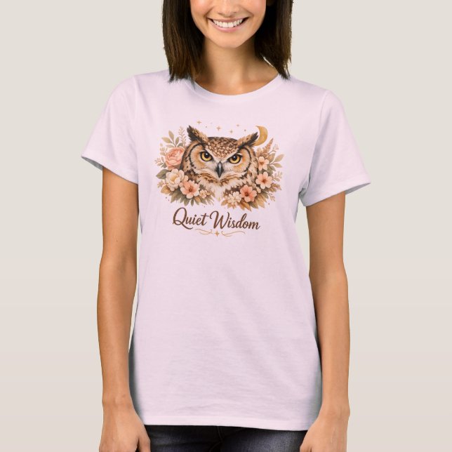 Camiseta Quiet Wisdom Owl (Frente)