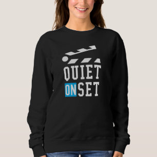 Camiseta Quieto no set - Engraçado para cineastas