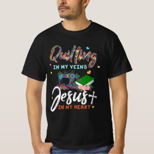 Camiseta Quilar Nas Minhas Veias Jesus Em Meus Presentes Ca