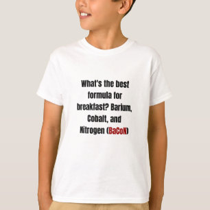 Camiseta Química Bacon Pun Pai Ciência Engraçada