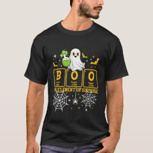 Camiseta Química Boo O Elemento Surpresa Fofa Halloween