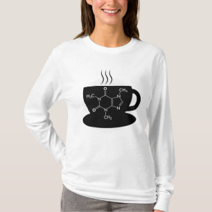 Camiseta Química Caffeine Molecule