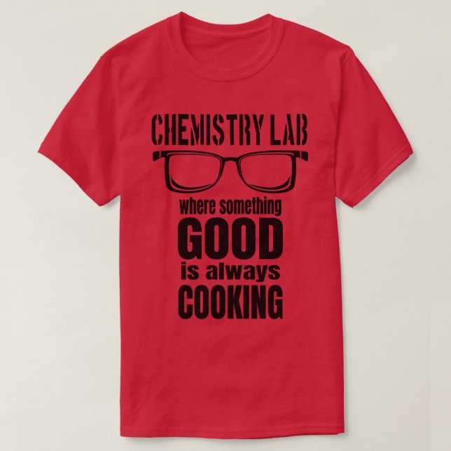 Camiseta Química com graça de laboratório (Frente do Design)