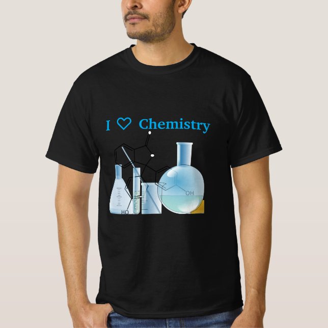 Camiseta Química de equipamento de laboratório (Frente)