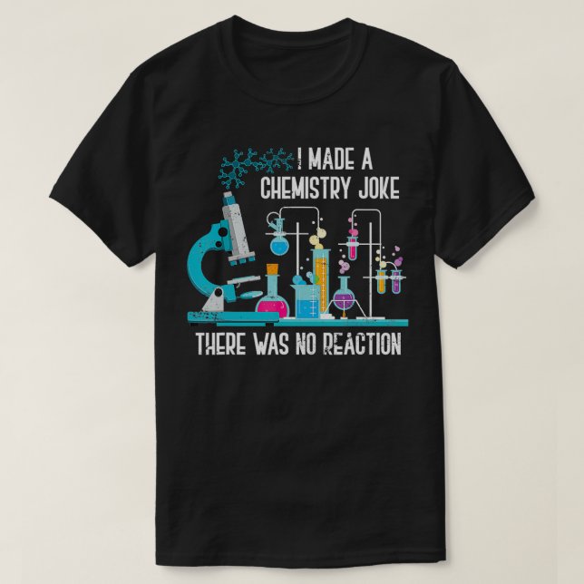 Camiseta Química de presente do laboratório de química de M (Frente do Design)
