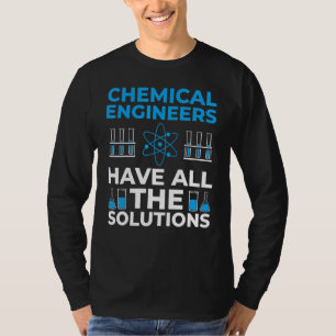 Camiseta Química de processo químico de engenharia química 
