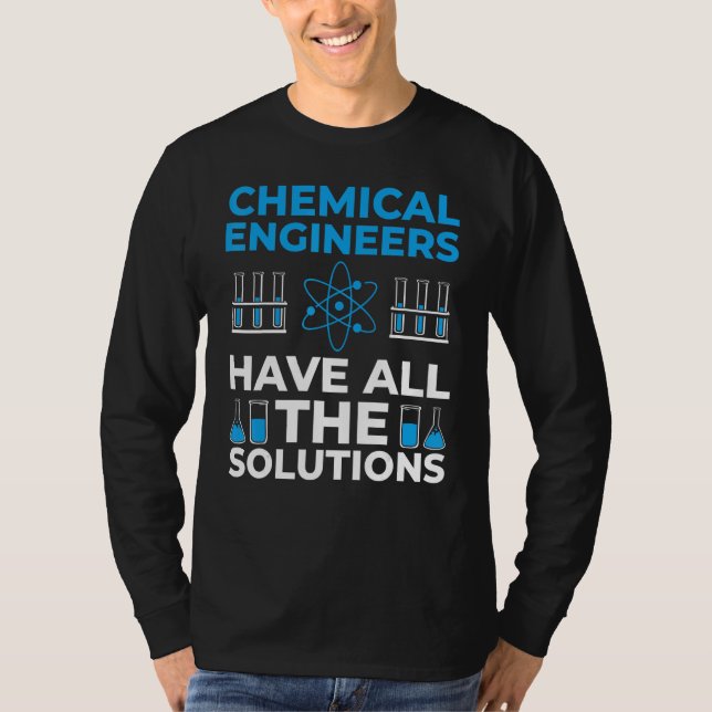 Camiseta Química de processo químico de engenharia química  (Frente)