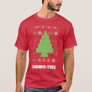 Camiseta Química de Química da Árvore de Natal da Chemistry