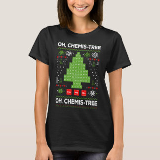 Camiseta Química divertida da árvore de Mesa periódica Te