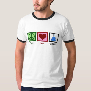 Camiseta Química do amor da paz