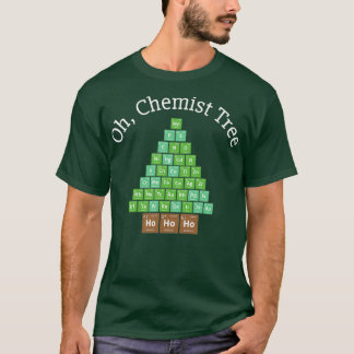 Camiseta Química do Natal da Árvore Ho Ho Ho