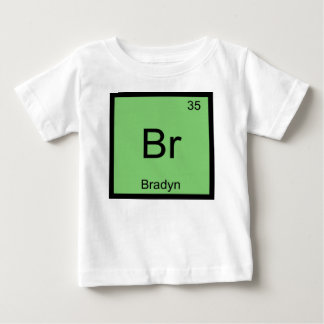 Camiseta Química do Nome Bradyn Elemento Tabela Periódica