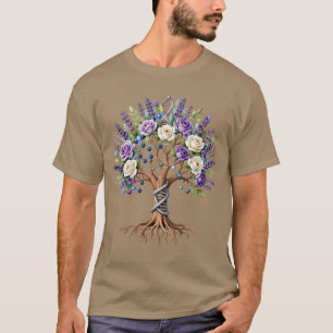 Camiseta Química e Biologia da Árvore Molecular da Vida Flo